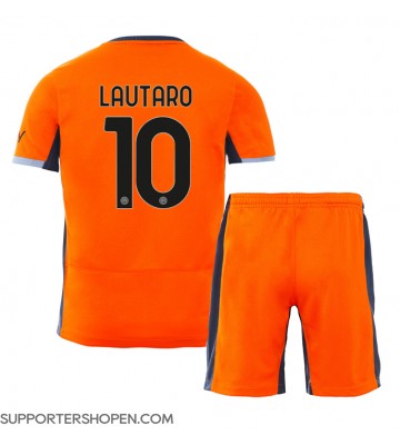 Inter Milan Lautaro Martinez #10 Tredje tröja Barn 2023-24 Kortärmad (+ korta byxor)